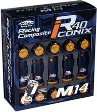 Load image into Gallery viewer, Project Kics 14x1.50 R40 Iconix Lock &amp; Lug Nuts - Black w/Blue Cap (16+4 Locks) - Main Product View