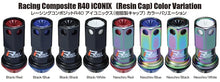 Load image into Gallery viewer, Project Kics 16+4 Locks Neocro R40 Iconix W/ Plastic Cap (Black) - 12X1.25 - Main Product View