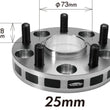 Load image into Gallery viewer, Project Kics 25mm Thick 12x1.50 67mm Hub 5-114.3 Wide Tread Spacers