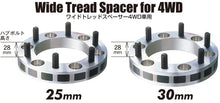 Load image into Gallery viewer, Project Kics 30mm Thick 12x1.25 5-139.7 4WD Wide Tread Spacers - Side View