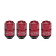 Load image into Gallery viewer, Project Kics Leggdura Racing Shell Type Lug Nut 35Mm Closed-End Look 16 Pcs + 4 Locks 12X1.25 Red - Side View