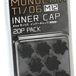 Load image into Gallery viewer, Project Kics M12 Monolith Cap - Black (Only Works For M12 Monolith Lugs) - 20 Pcs