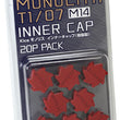Load image into Gallery viewer, Project Kics M14 Monolith Cap - Red (Only Works For M14 Monolith Lugs) - 20 Pcs