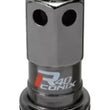Load image into Gallery viewer, Project Kics R40 Iconix 12x1.50 Black Lug Nut (Black Seat) - 1pc - Side View