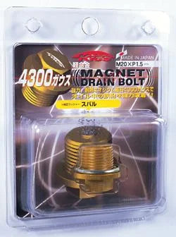 Project Kics Red Magnetic Drain Bolt - M12X1.25 fits Toyota / Daihatsu / Nissan - Installation View