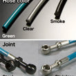 Load image into Gallery viewer, Project Mu Mitsubishi Lancer Evo CT9A Green Brake Lines - Main Product View