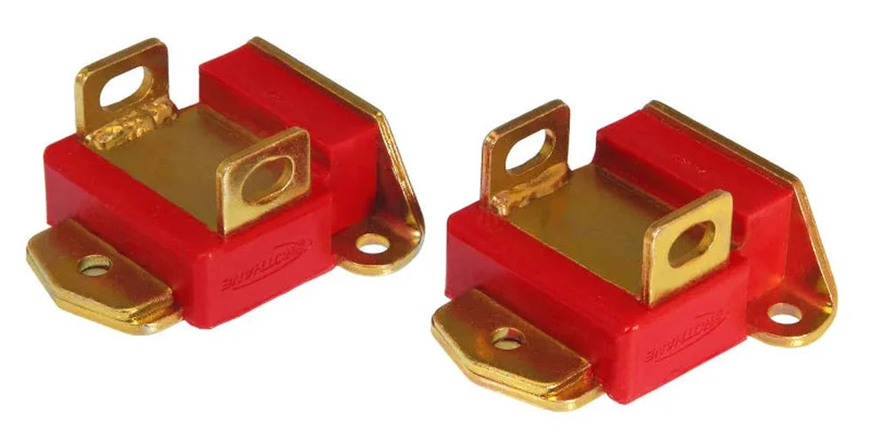 Prothane GM Motor Mounts - Type A Short - Red - Side View