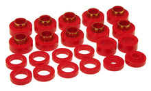 Load image into Gallery viewer, Prothane Body Mount 22 Bushing Kit - Red fits 1980-1983 Jeep CJ5 / 1980-1986 Jeep CJ7