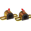 Load image into Gallery viewer, Prothane Universal Greasable Sway Bar Bushings - 7/8in - Type A Bracket - Black