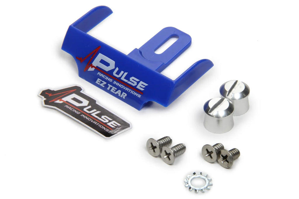 Pulse Racing Innovations EZ Tear Blue w/ Silver Tear Off Post EZTS102BLP