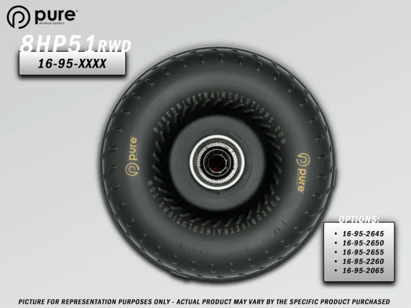 Pure Drivetrain Solutions PDS 8HP51 High Performance Billet Race Torque Converter - 26/50 Stator - RWD