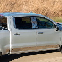Load image into Gallery viewer, Putco 07-13 Silverado Crew Cab 6.5 Short Box - 6in Wide - 14pcs Stainless Steel Rocker Panels - Side View