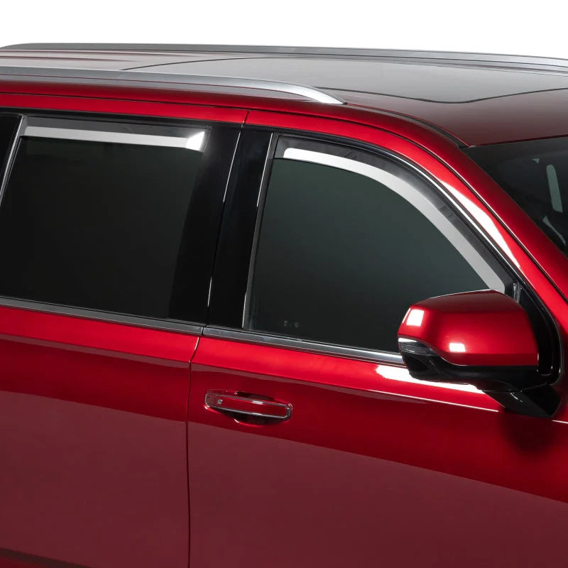 Putco 07-14 Chevrolet Tahoe (Set of 4) Element Chrome Window Visors - Main Product View