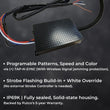 Load image into Gallery viewer, Putco 11-23 Dodge Charger Police Pursuit Blade Rocker Kits Sideliners - Red/Blue w/ White Override - Back View