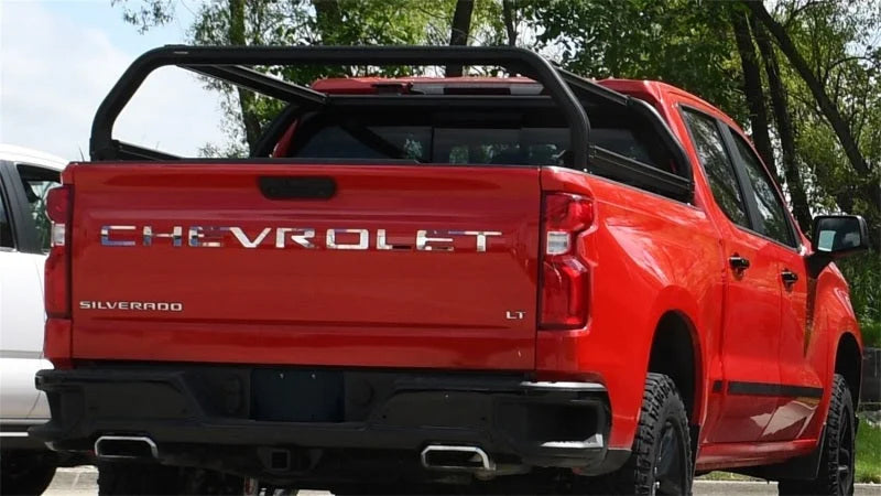 Putco 14-18 Chevy Silverado 1500 / GMC Sierra 1500 - 5.8ft (Short Bed) Venture TEC Rack - Installation View