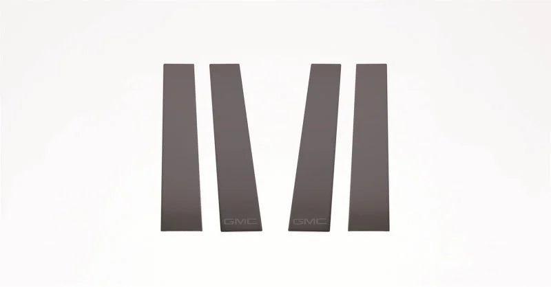 Putco 14-18 GMC Sierra LD - Fits Double Cab/Crew Cab Black Platinum Pillar Posts - Side View