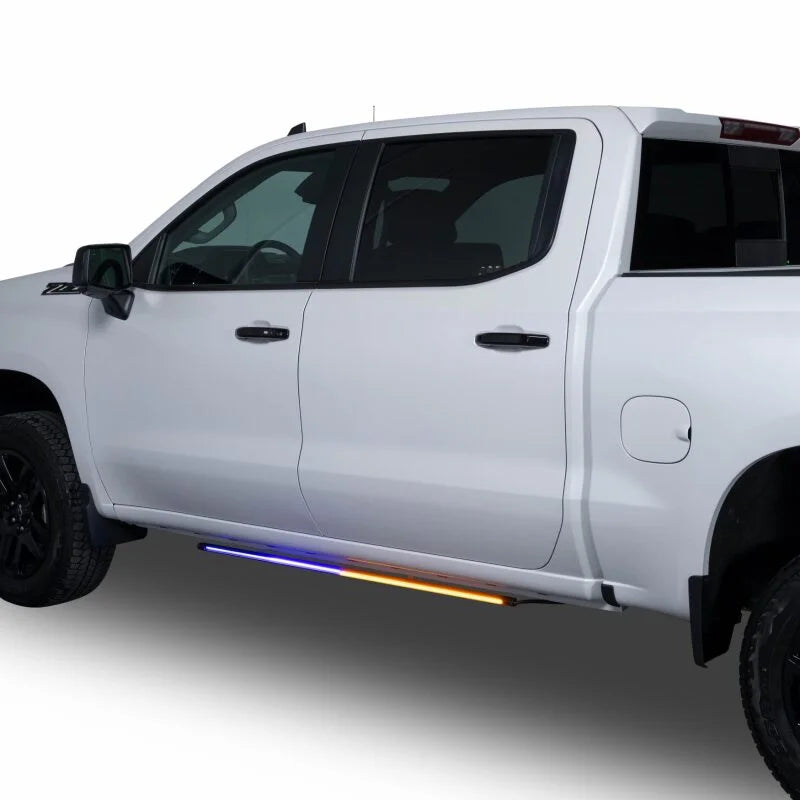 Putco 15-24 Chevrolet Silverado / GMC Sierra HD Blade Rocker Kits Sideliners - Amber/White - Additional View 7