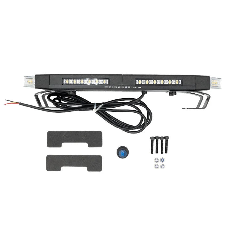Putco 16in Hornet Light Bar - (Amber) LED Stealth Rooftop Strobe Bar - Additional View 7