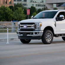Load image into Gallery viewer, Putco 17-19 Ford SuperDuty Front Luminix Ford LED Emblem - w/ Camera CutOut - Installation View