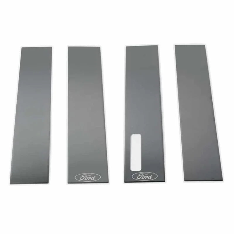 Putco 17-20 Ford SuperDuty - Crew Cab / SuperCab w/ Keypad Black Platinum Pillar Posts Classic - Back View