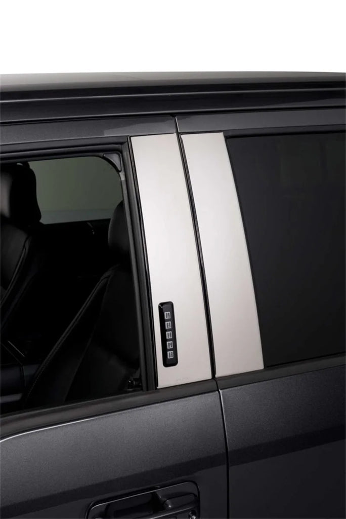 Putco 17-20 Ford SuperDuty - Crew Cab / SuperCab - w/Keypad Stainless Steel Pillar Posts Classic - Side View