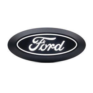 Putco 17-20 Ford SuperDuty Front Luminix Ford LED Emblem - w/o Camera CutOut - Side View