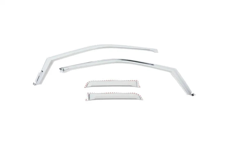 Putco 17-20 Ford SuperDuty - SuperCab (Set of 4) Element Chrome Window Visors - Main Product View