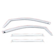 Load image into Gallery viewer, Putco 17-20 Ford SuperDuty - SuperCab (Set of 4) Element Chrome Window Visors - Back View