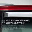 Load image into Gallery viewer, Putco 17-20 Ford SuperDuty - SuperCab (Set of 4) Element Chrome Window Visors - Additional View 10