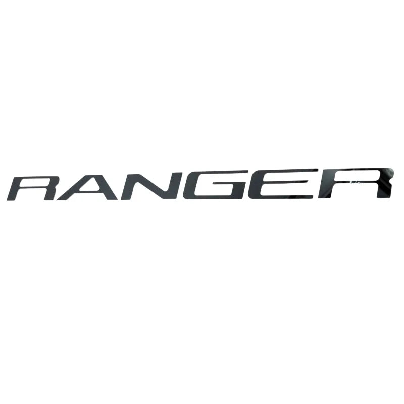 Putco 19-20 Ford Ranger - Black Platinum Tailgate Letters RANGER - Back View