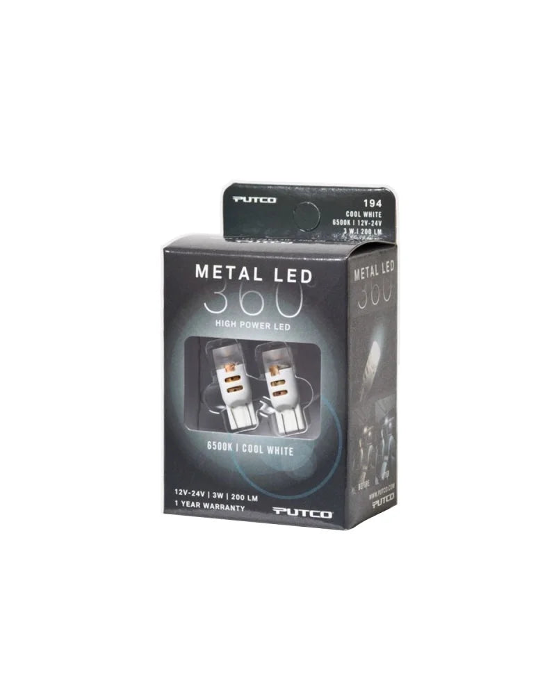 Putco 194 - Cool White Metal 360 LED - Side View