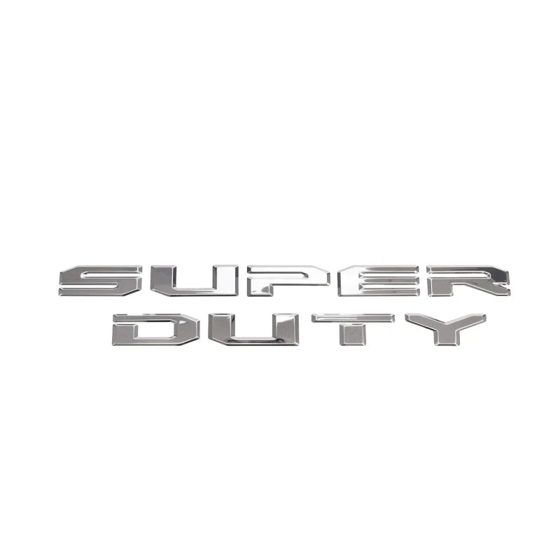 Putco 20-23 Ford SuperDuty Stainless Steel Tailgate Lettering Kit - Side View