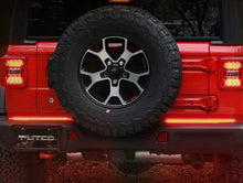 Load image into Gallery viewer, Putco 2019+ Ram 1500/Jeep Wrangler JK/JL 18in Red Split Blade LED Tailgate Light Bar (Pair) - Side View