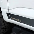 Load image into Gallery viewer, Putco 2021 Ford F-150 Super Crew 5.5ft Box Ford Licensed Blk Platinum Rocker Panels (4.25in 12pc) - Main Product View