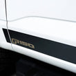 Load image into Gallery viewer, Putco 2021 Ford F-150 Super Crew 5.5ft Box Ford Licensed Blk Platinum Rocker Panels (4.25in 12pc) - Side View