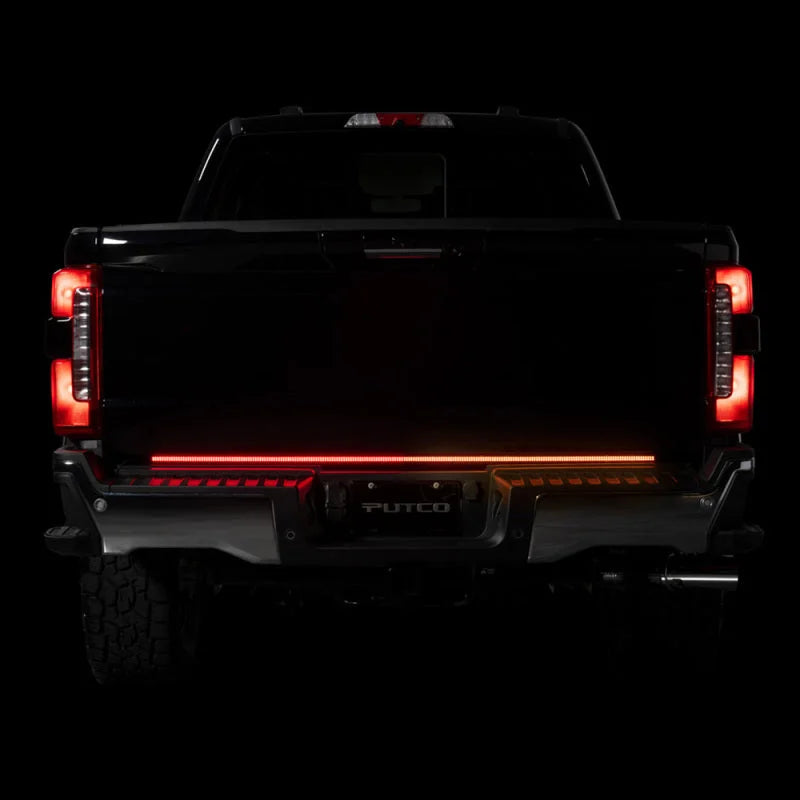 Putco 2021+ Ford F150 w/Halogen Taillights 60in Freedom Blade LED Tailgate Light Bar - Side View