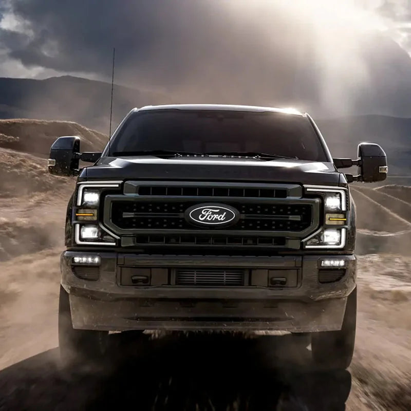 Putco 2023 Ford F-150 Front Luminix Ford LED Emblem - w/Camera CutOut w/o Spray Washer - Back View