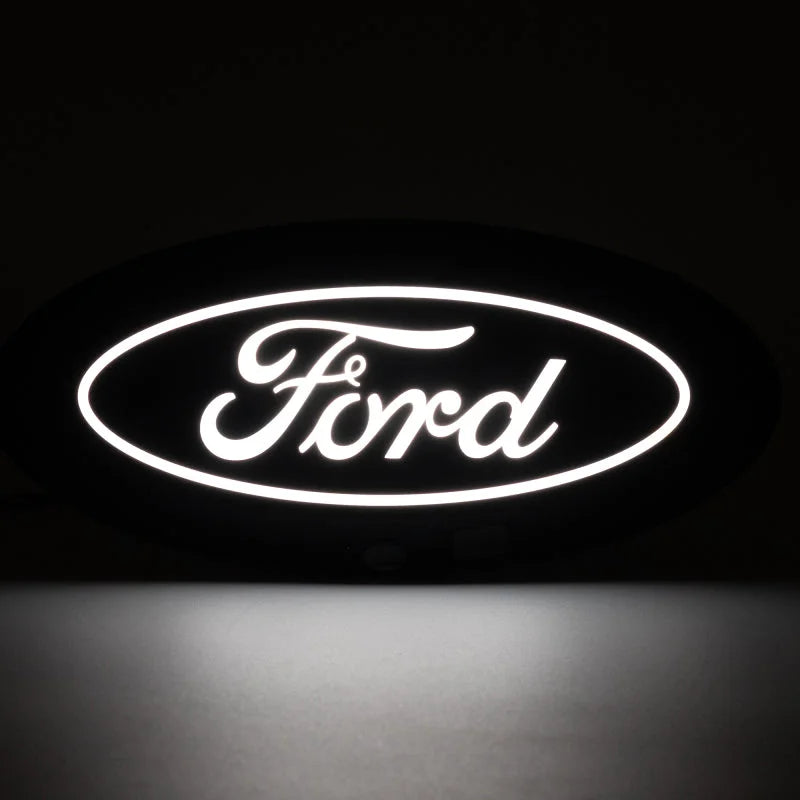 Putco 2023 Ford F-150 Front Luminix Ford LED Emblem - w/Camera CutOut w/o Spray Washer - Installation View
