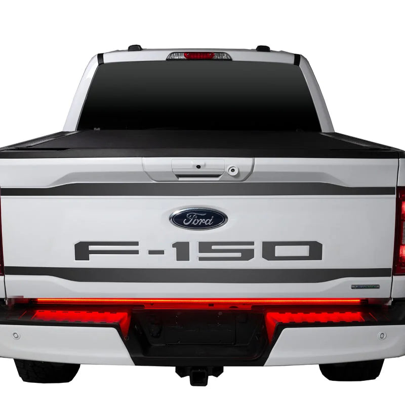 Putco 21-22 Ford F-150 60in Red Light Blade Direct Fit Kit Red / White - Side View