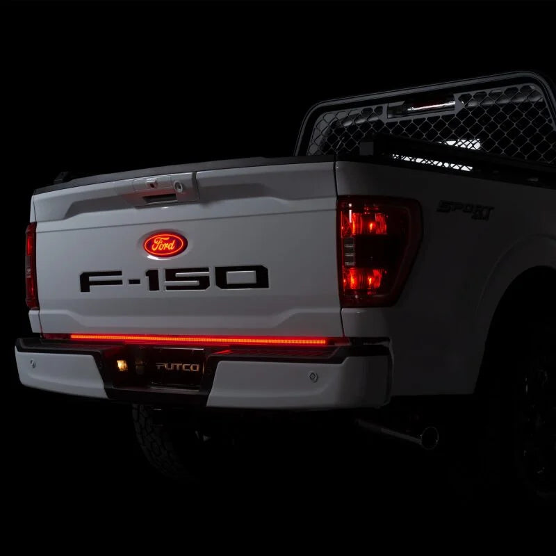 Putco 21-23 Ford F150 w/Factory LED Taillights 60in Freedom Blade LED Tailgate Light Bar - Side View