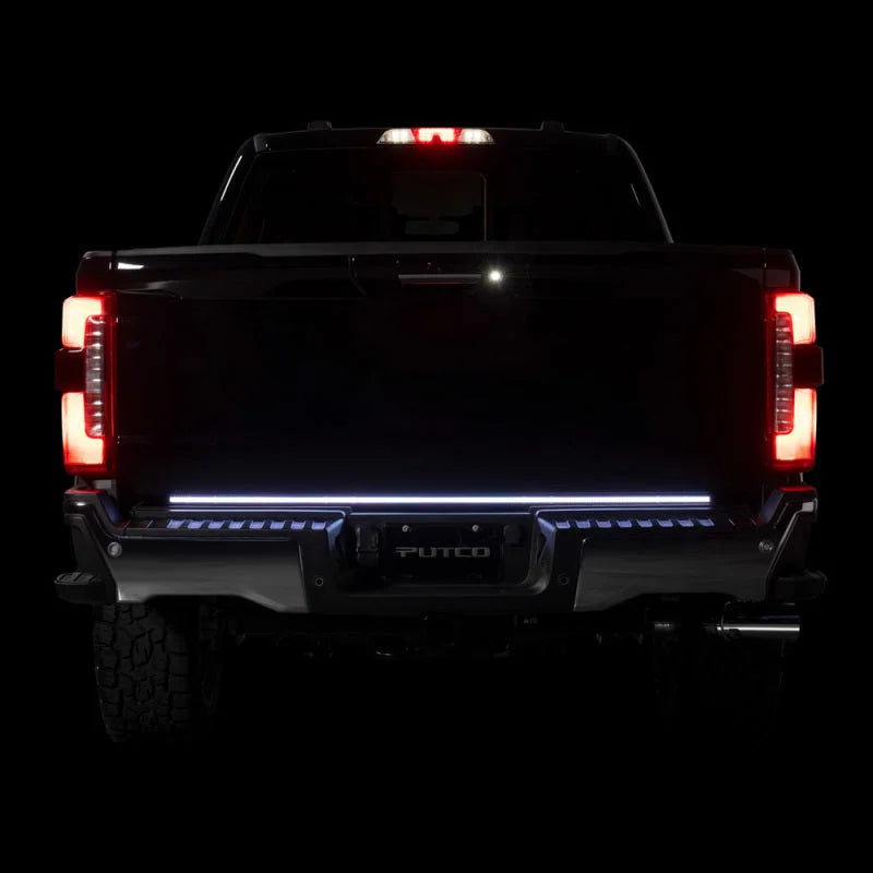 Putco 21-23 Ford F150 w/Factory LED Taillights 60in Freedom Blade LED Tailgate Light Bar - Back View