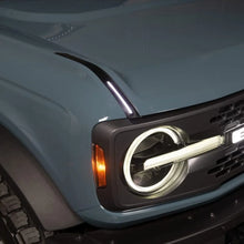 Load image into Gallery viewer, Putco 22-24 Ford Bronco Luminix DRL LED Light Hood Limb Riser (Factory Hood Side Hinge Replacments) - Main Product View