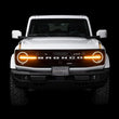 Load image into Gallery viewer, Putco 22-24 Ford Bronco Luminix DRL LED Light Hood Limb Riser (Factory Hood Side Hinge Replacments) - Back View