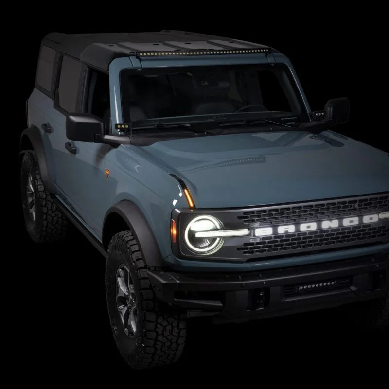 Putco 22-24 Ford Bronco Luminix DRL LED Light Hood Limb Riser (Factory Hood Side Hinge Replacments) - Additional View 5