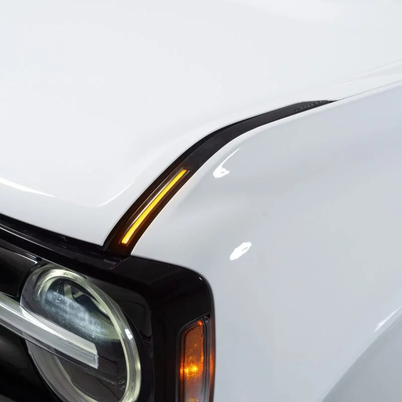 Putco 22-24 Ford Bronco Luminix DRL LED Light Hood Limb Riser (Factory Hood Side Hinge Replacments) - Additional View 7