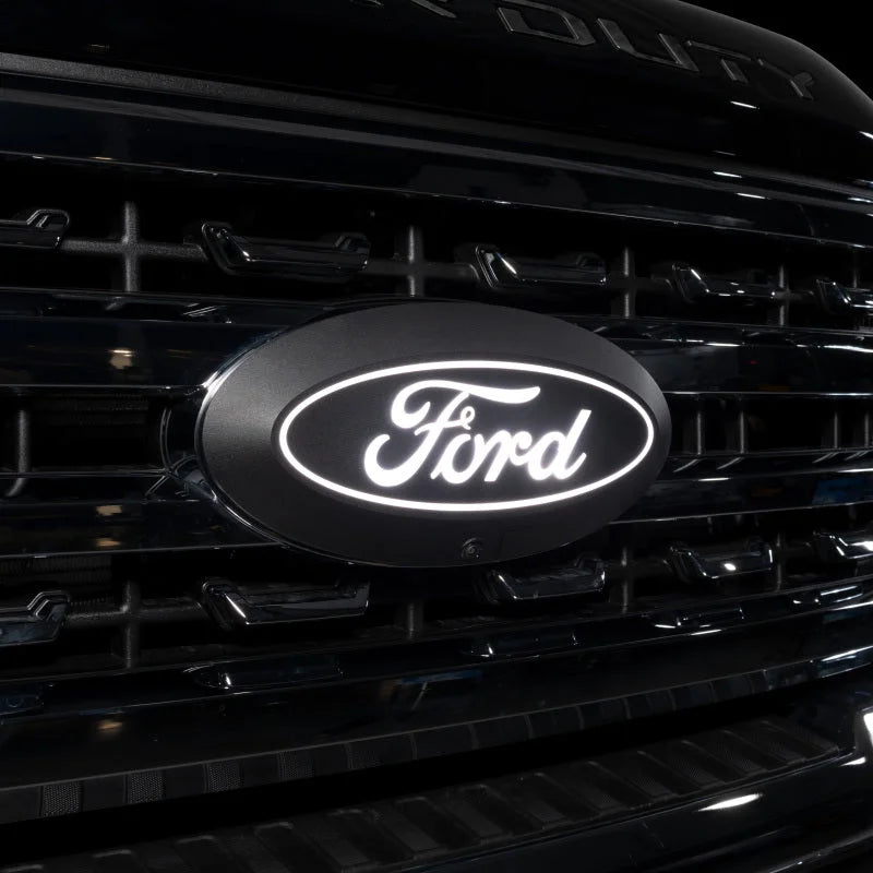 Putco 23-24 Ford Super Duty Front Luminix Ford Led Grille Emblems - Main Product View