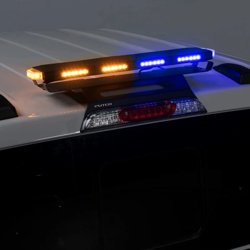 Putco 24In Universal 24In Tri Color Hornet Light (Amber/Blue/White) - LED Stealth Rooftop Strobe Bar - Additional View 5