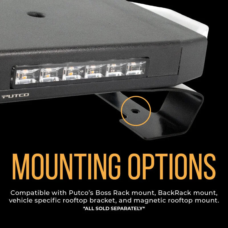 Putco 24in Hornet Light Bar - (Amber) LED Stealth Rooftop Strobe Bar - Additional View 13