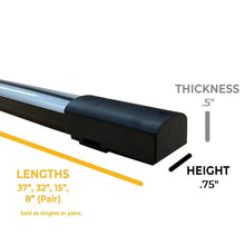 Load image into Gallery viewer, Putco 37In Universal 37In Virtual Blade LED Grille Light Bar Virtual Blade LED Grille Light Bar - Side View