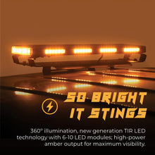 Load image into Gallery viewer, Putco 48In Universal 48In Tri Color Hornet Light (Amber/Blue/White) - LED Stealth Rooftop Strobe Bar - Installation View